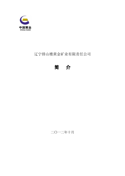 辽宁排山楼黄金矿业有限公司简介