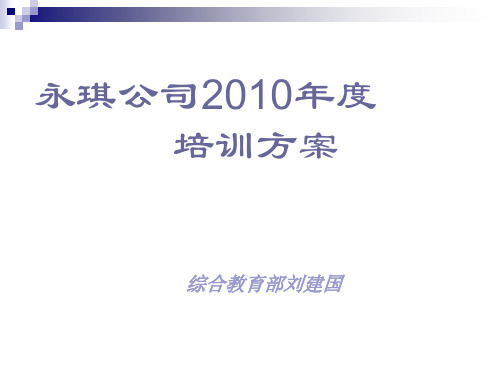 某公司年度培训方案(ppt 77页)