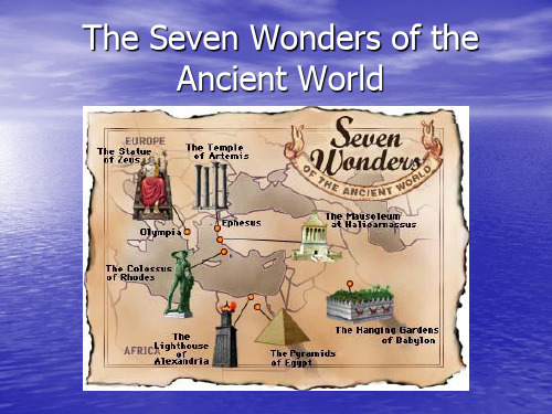 The 7 Wonders of the Ancient World