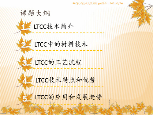 LTCC技术技术及其应用 ppt课件