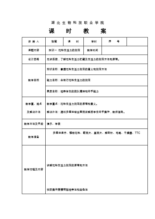 花粉生活力测定