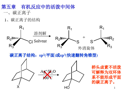 高等有机第五章-活泼中间体