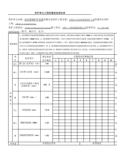 波形护栏(工序资料)