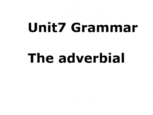 高三英语上学期unit-7-grammar