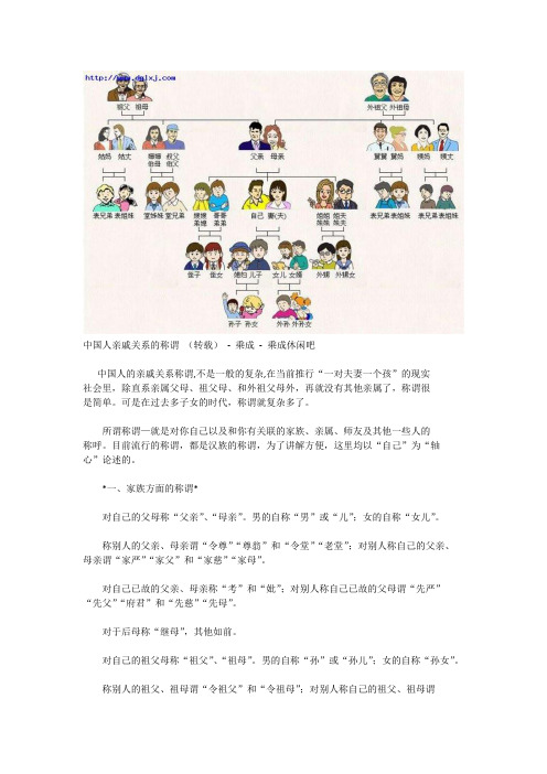 中国人亲戚关系的称谓