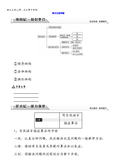 2017-2018学年高中数学(北师大版三)教师用书第2章章末分层突破含答案