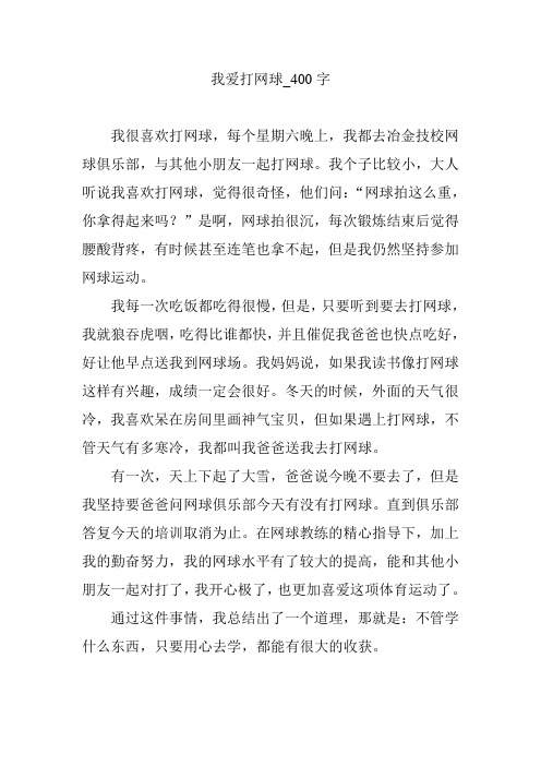 我爱打网球_400字