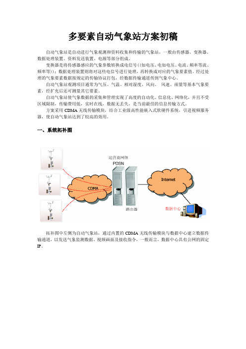 自动气象站方案