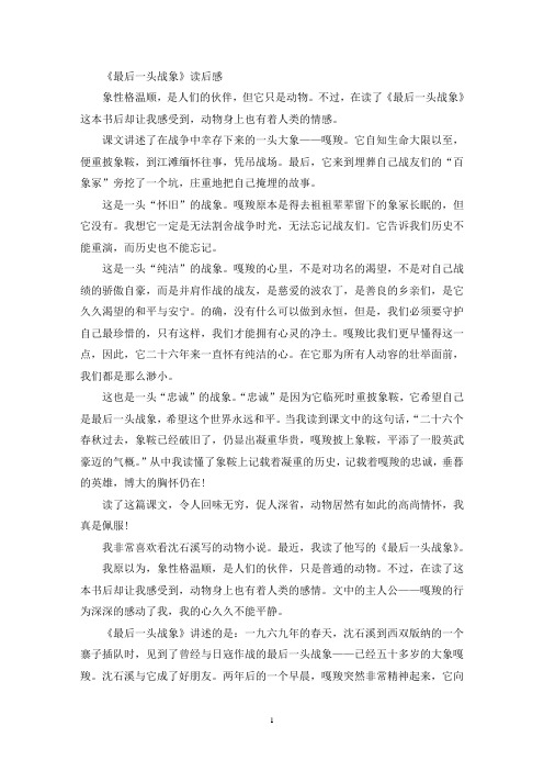 最新精选沈石溪与强巴发现了一只小熊