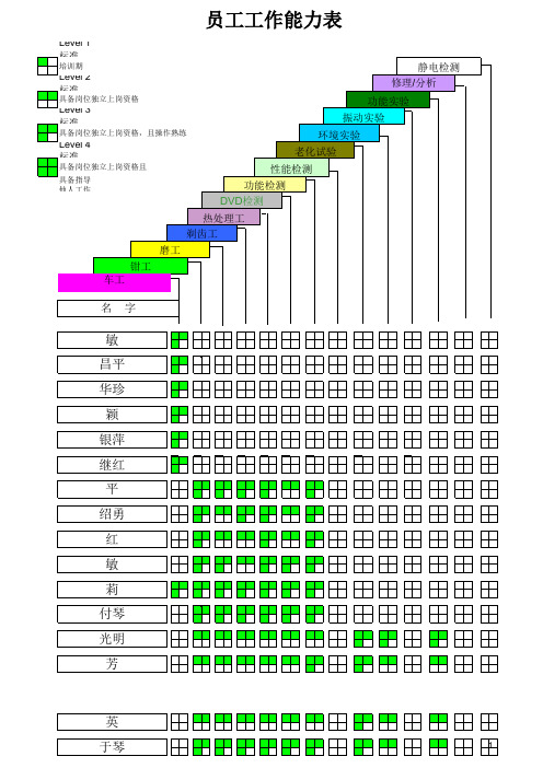 员工技能矩阵图.xls