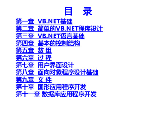 vb  net经典教程