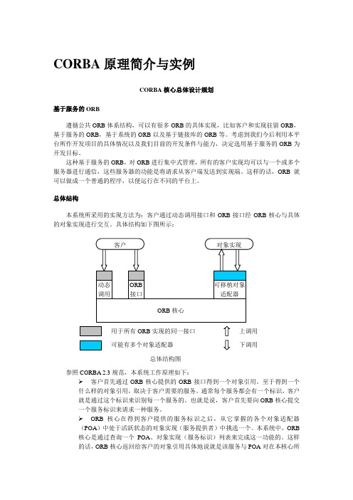 CORBA原理简介与实例