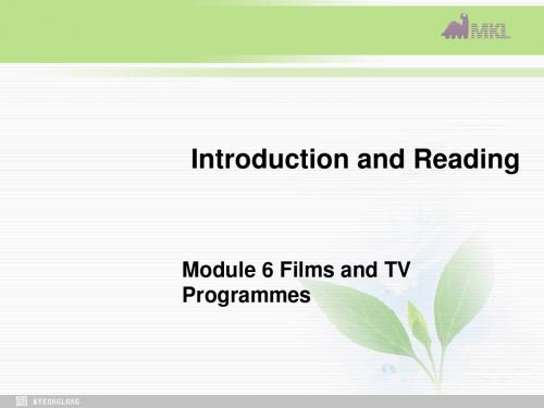 高中英语：Module 6 introduction and reading课件