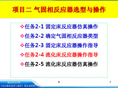 任务2-4流化床反应器操作指导