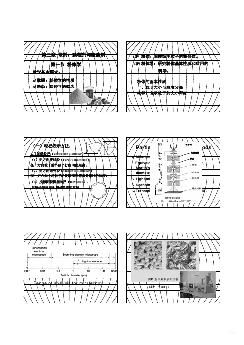 工业药剂学第3章 第1节粉体学