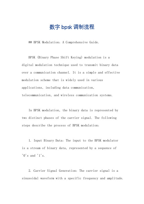 数字bpsk调制流程