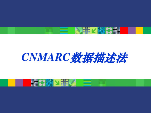 【信息组织】CNMARC数据描述法