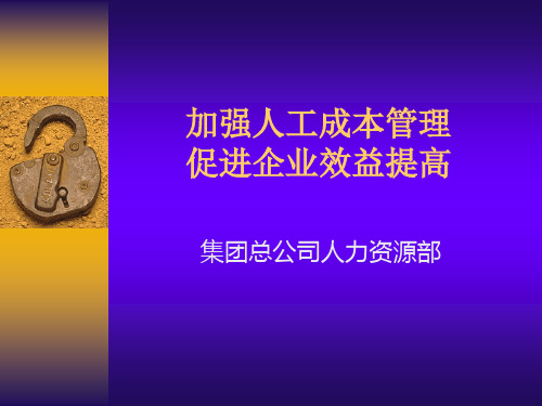 加强人工成本管理促进企业效益提高(ppt29).pptx