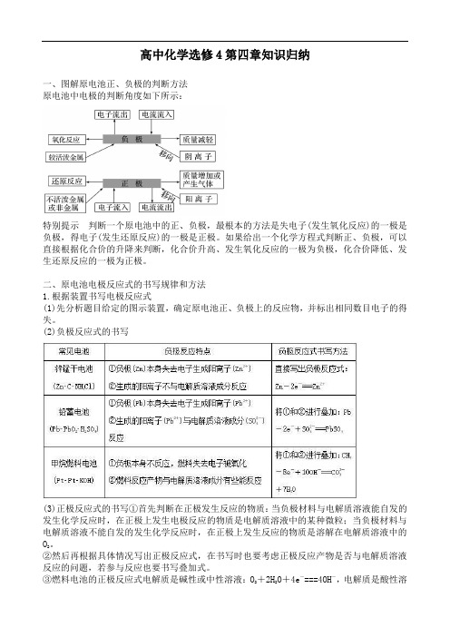 高中化学选修4第四章知识归纳