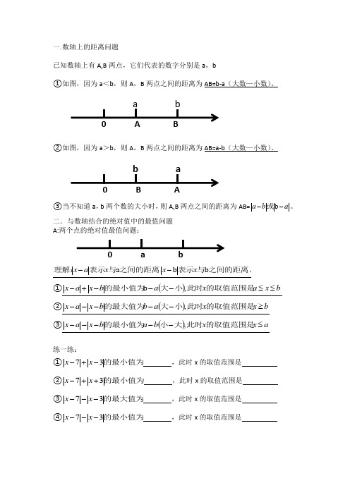 绝对值化简与数轴结合类压轴题