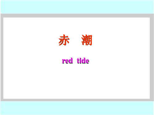 赤潮(浙江省杭州市萧山市)PPT课件(初中科学)