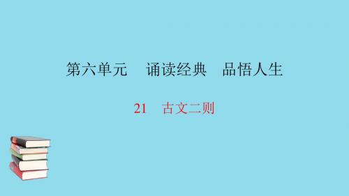 九年级语文下册 第六单元 21 古文二则习题课件 语文版