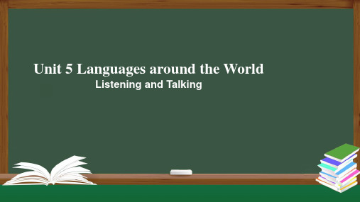 人教版高一英语Unit 5 Languages around the World Listening