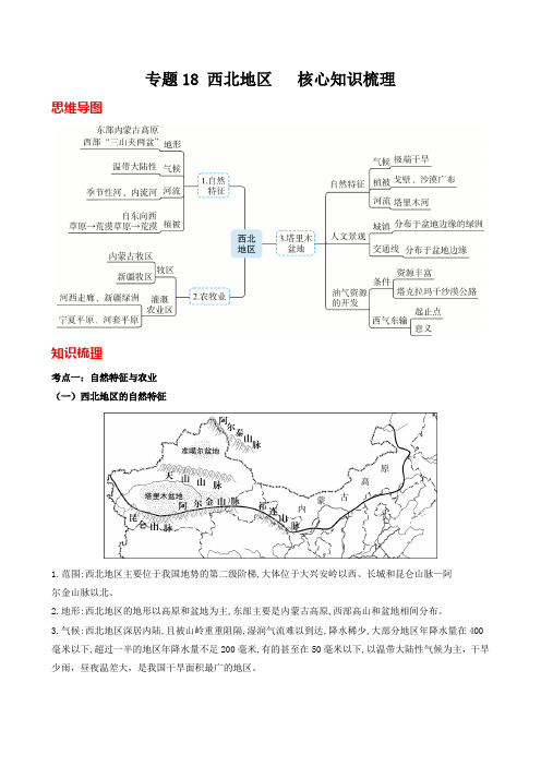 专题18 西北地区(全国通用)