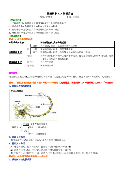 高中生物02神经调节(一)神经系统-知识讲解