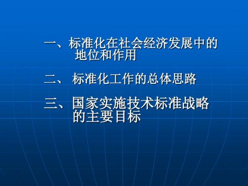 以实施技术标准战略为,开拓创新标准化工作白雪二-文档资料