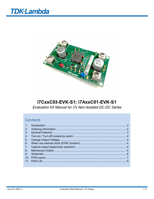 Evaluation Board Manual for i7x Non-Isolated DC-DC