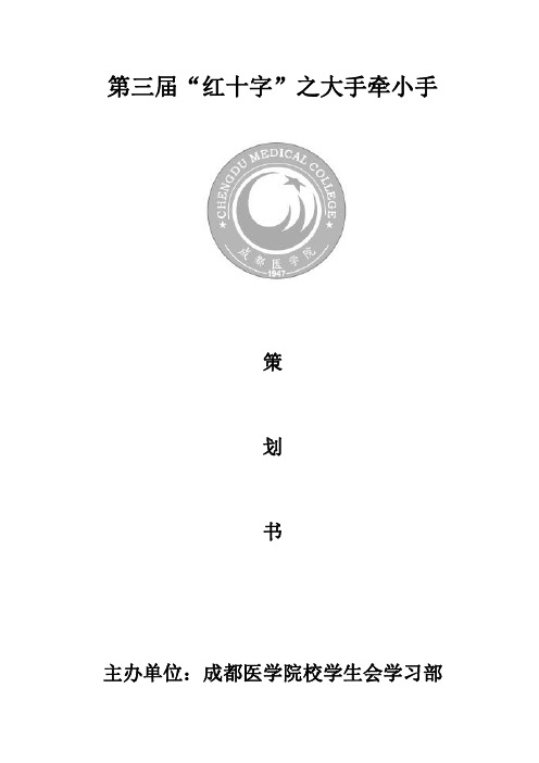 2011红十字活动策划书
