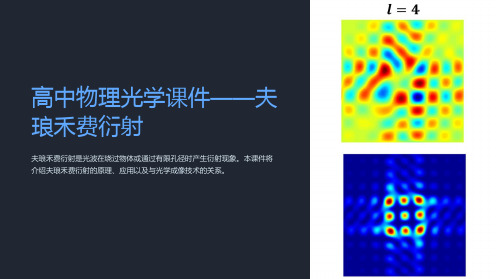 《高中物理光学课件-夫琅禾费衍射》