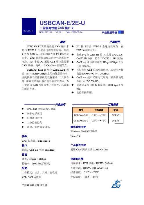 USBCAN-E说明书