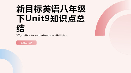 新目标英语八年级下Unit9知识点总结打印版