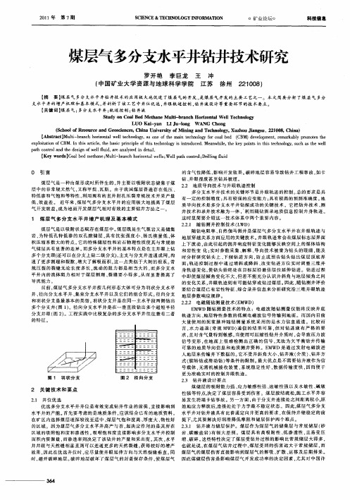 煤层气多分支水平井钻井技术研究