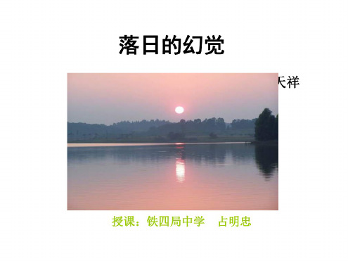 八年级语文落日的幻觉1-人教版
