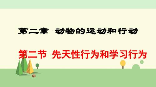 人教版 生物  八年级上册     先天性行为和学习行为