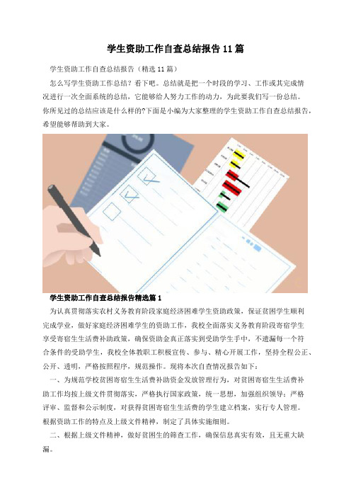 学生资助工作自查总结报告11篇