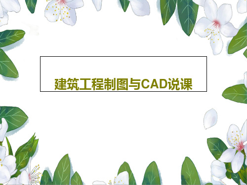 建筑工程制图与CAD说课PPT文档27页