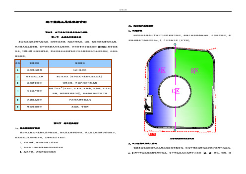 地下室施工总体部署计划清单