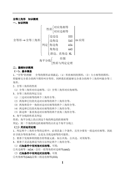 全等三角形和轴对称