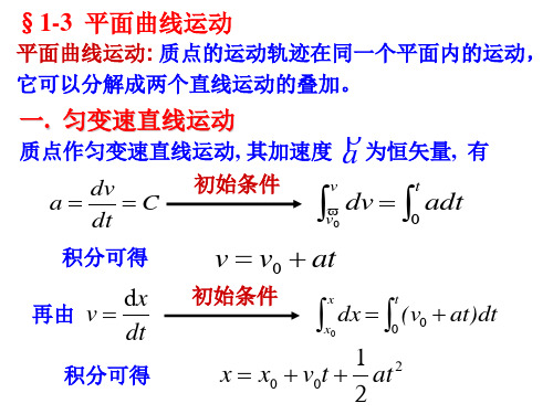 平面曲线运动