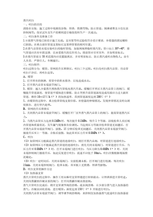 【VIP专享】中压蒸汽吹扫试压方案