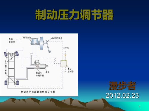 制动压力调节器--漫步者PPT课件