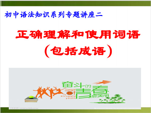 语法知识系列 专题二_词语成语理解——中考语文复习专题(共34张PPT)