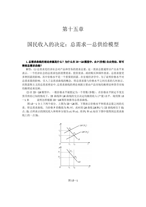 第十五章 总供给与总需求