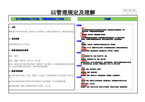 5S的定义及应用(内部资料)