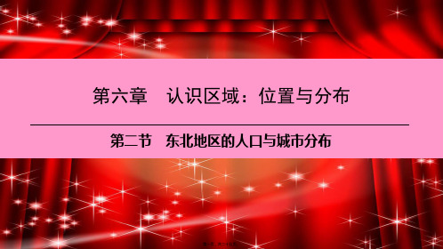 八年级地理下册 第六章 第二节 东北地区的人口与城市分布复习课件