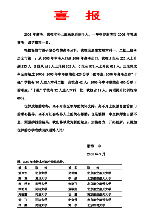 高考,我校本科上线录取再超千人,一举夺得淄博市普通